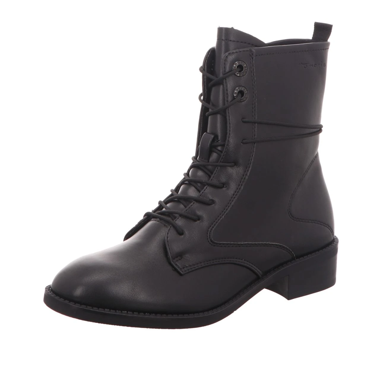 TAMARIS Damen-Schnürstiefelette Schwarz 1 TAMARIS Damen-Schnürstiefelette Schwarz