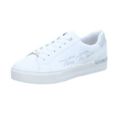 Tom Tailor Damen-Sneaker-Schnürhalbschuh Weiß