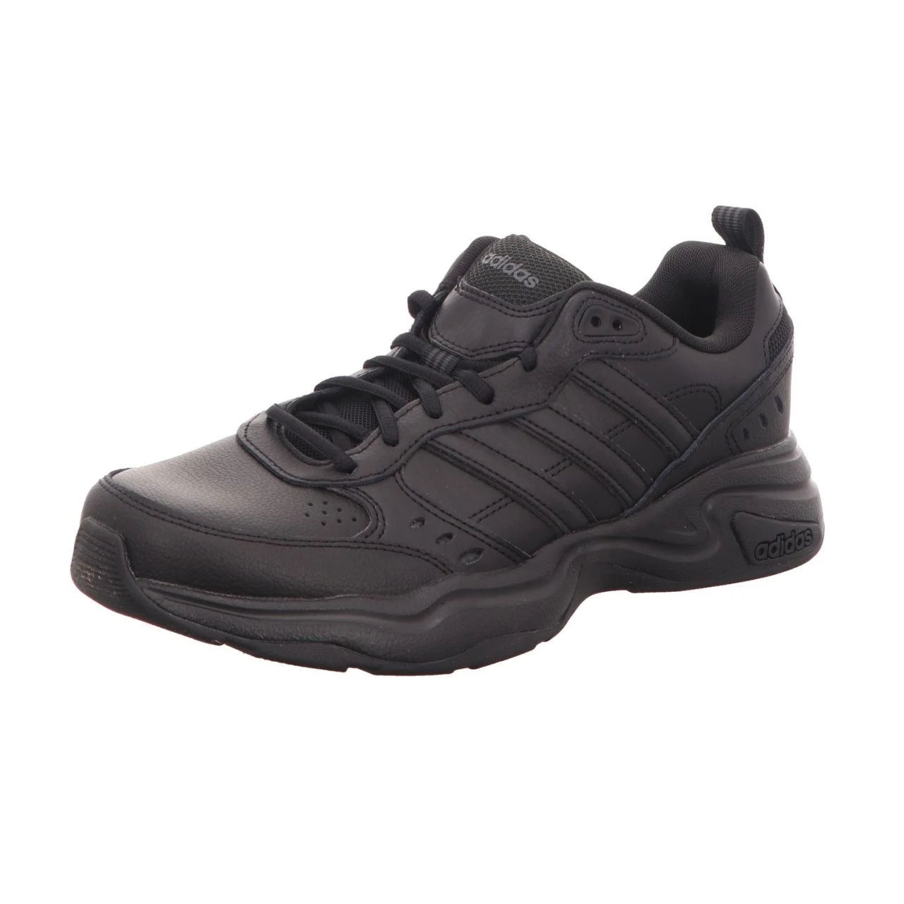 Adidas Herren-Sneaker-Schnürhalbschuh Strutter Schwarz 1 Adidas Herren-Sneaker-Schnürhalbschuh Strutter Schwarz
