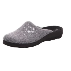 Inblu Damen-Pantoffel Silber-Grau